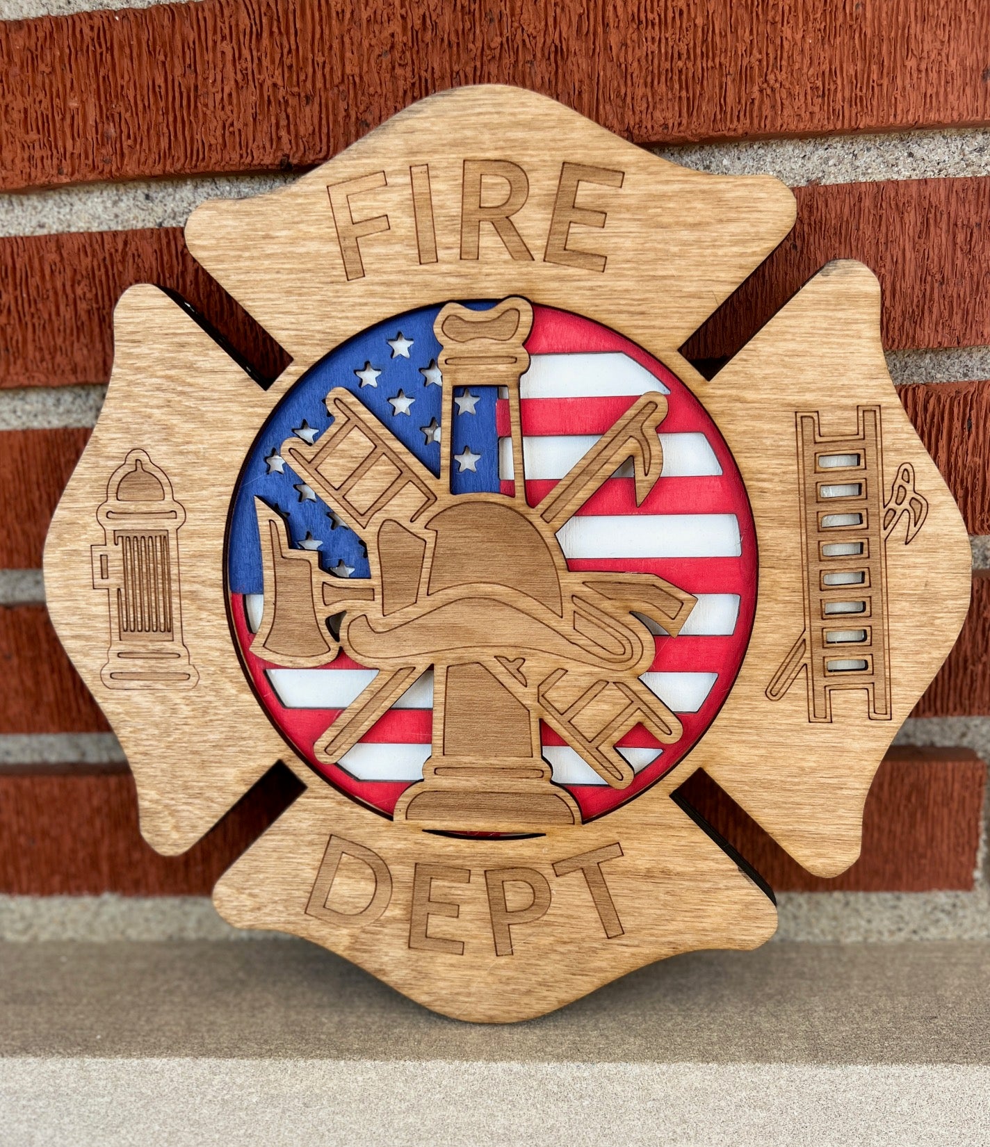 Veteran Plaque 3 layer - Choice of United States Army, Air Force, Navy, or Marine Corps