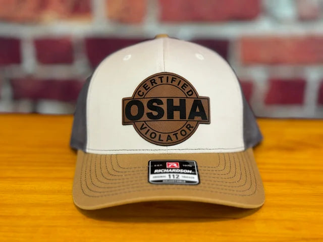 Richardson 112 Trucker Hats - with customized Leatherette Patch