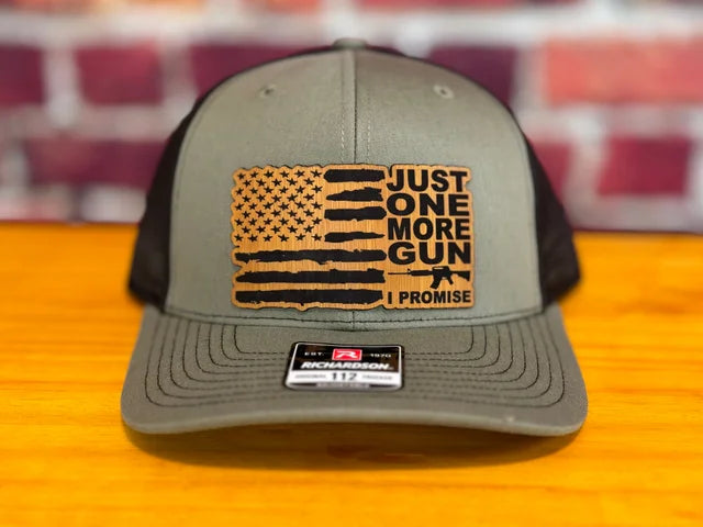 Richardson 112 Trucker Hats - with customized Leatherette Patch