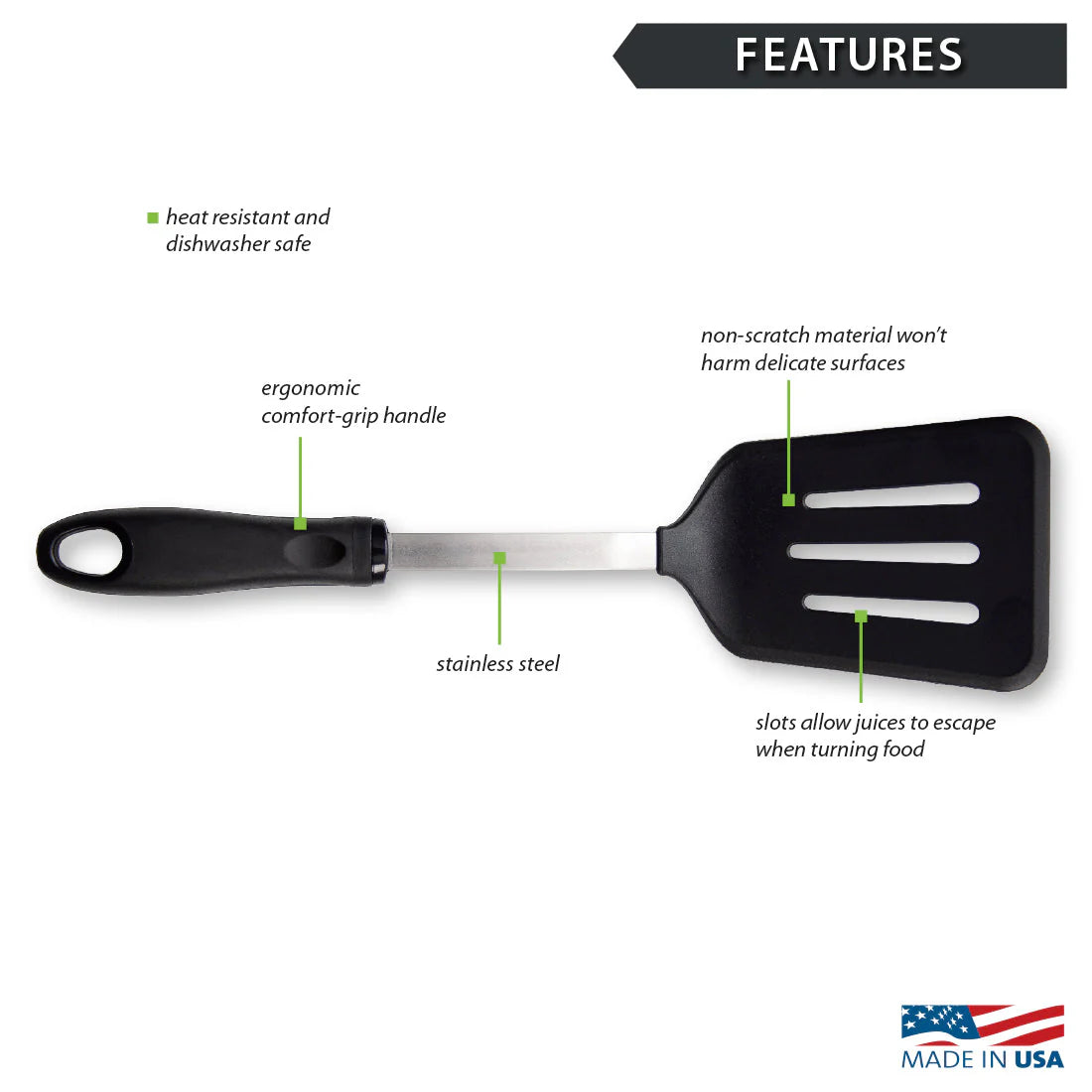 RADA Cutlery - Slotted Turner