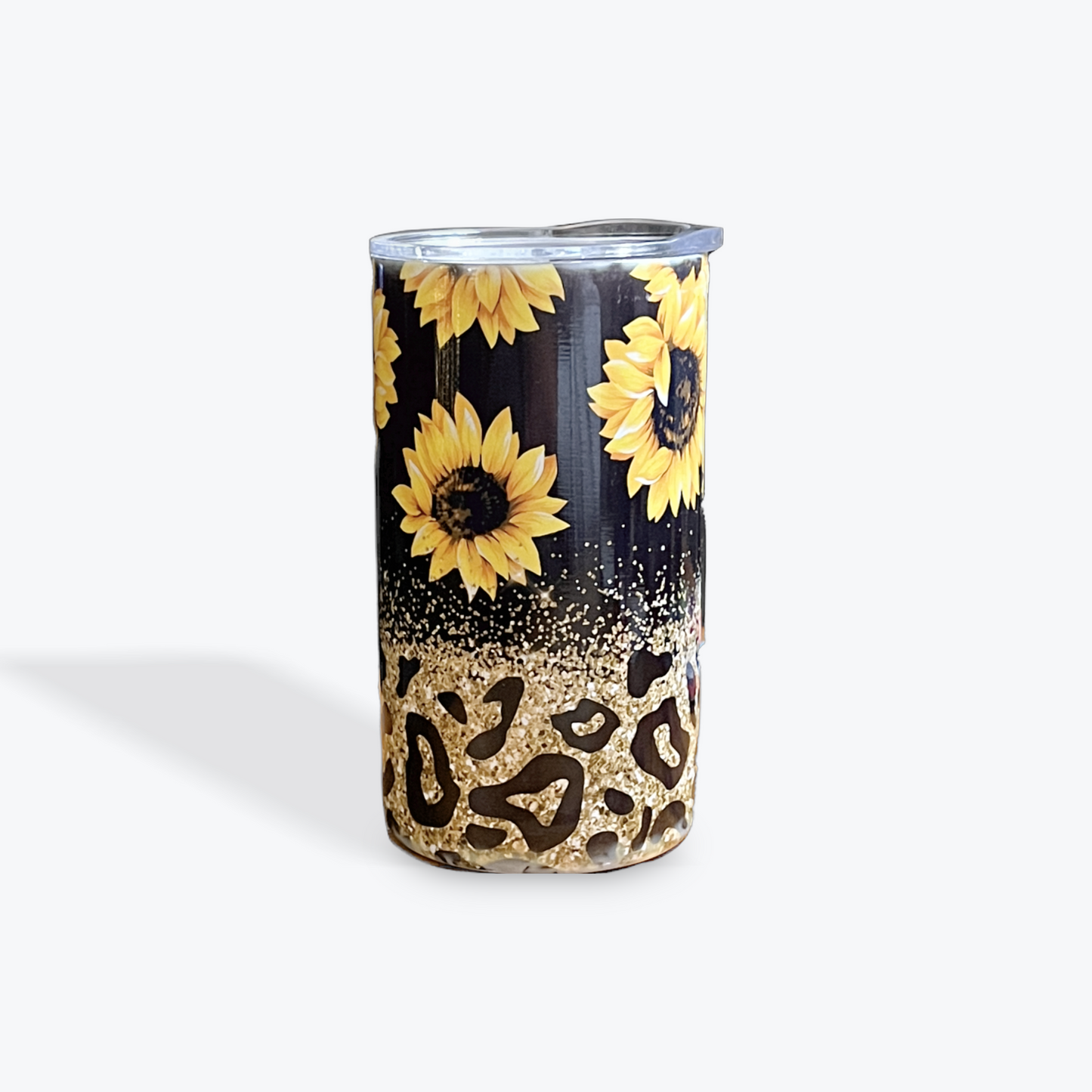 12 oz. Straight skinny tumbler with plastic straw