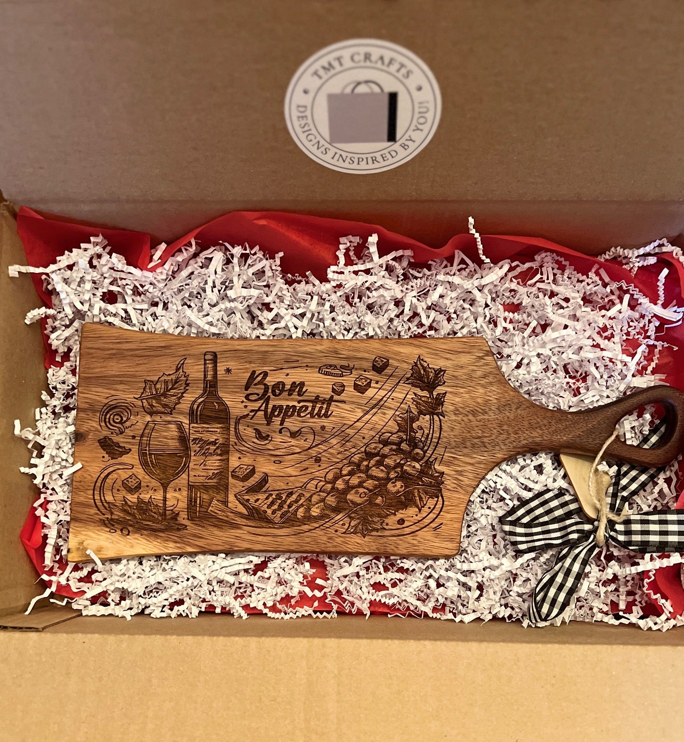 Laser Engraved Charcuterie Board Large