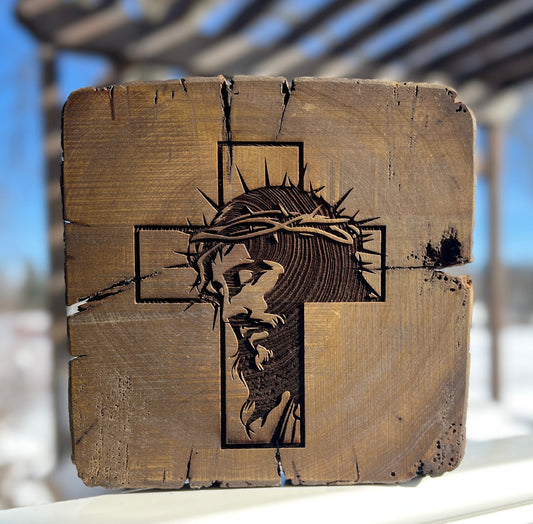 Wooden Jesus Plaque