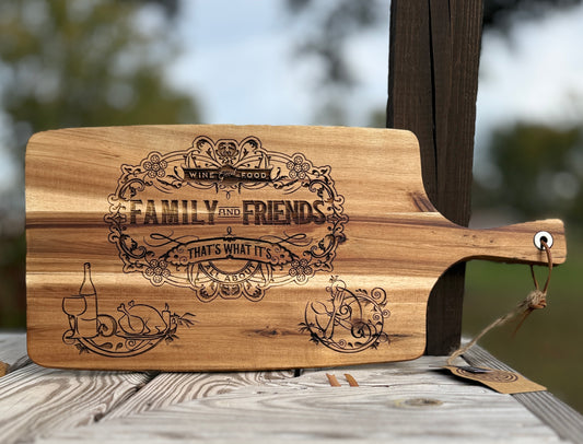 Laser Engraved Charcuterie Board Large