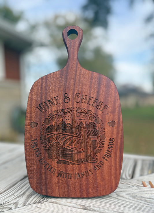 Laser Engraved Charcuterie Board Medium