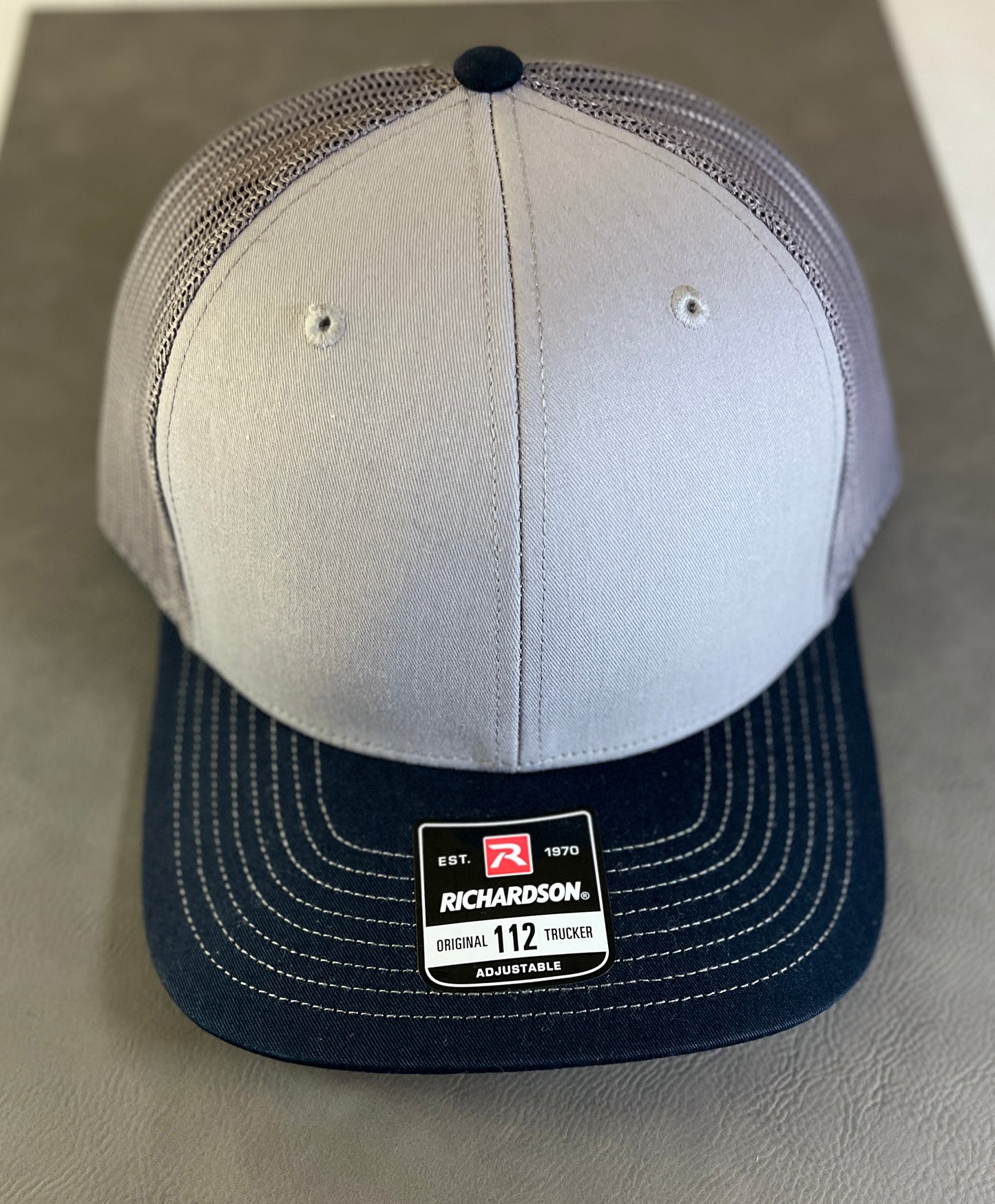 Richardson 112 Trucker Hats - with customized Leatherette Patch
