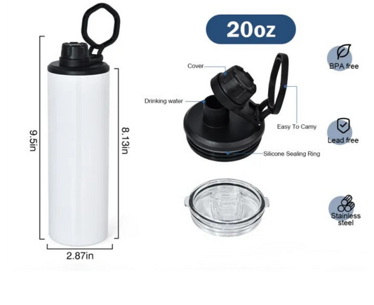 20 oz. Insulated Tumbler with Black Leak-Resistant Lid