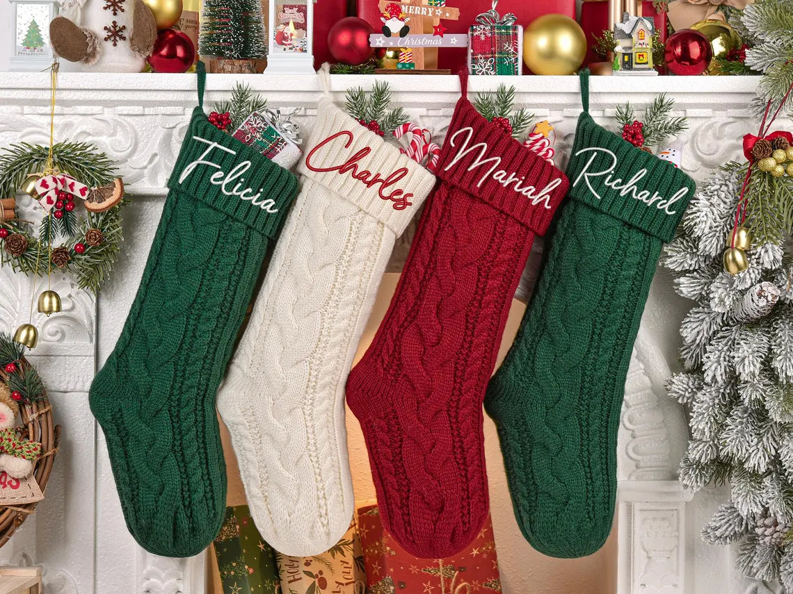 Custom Embroidered Christmas Stockings