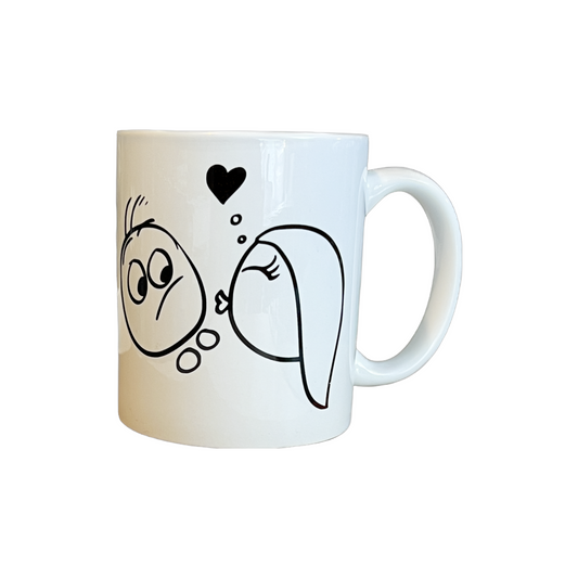 12 oz. Mug, white customized with your design (click on the mug for samples)