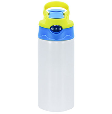 12 oz. Water Bottle, yellow customized with your design
